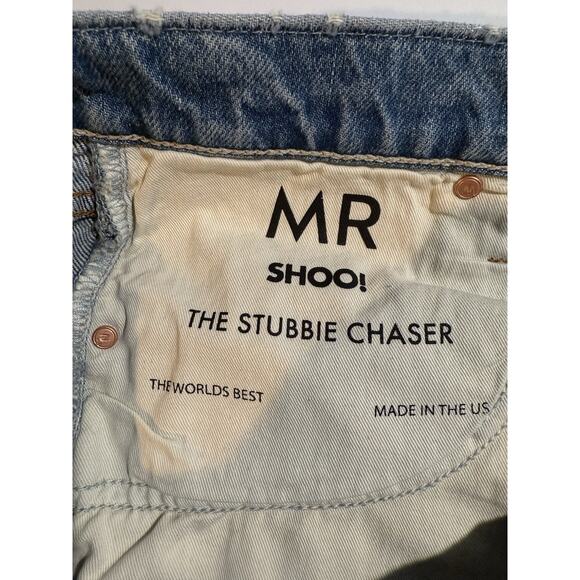 MOTHER Mens Stubbie Chaser Shoo! Wash Size 30 Ankle Jeans Button Fly Light Wash - Picture 7 of 14